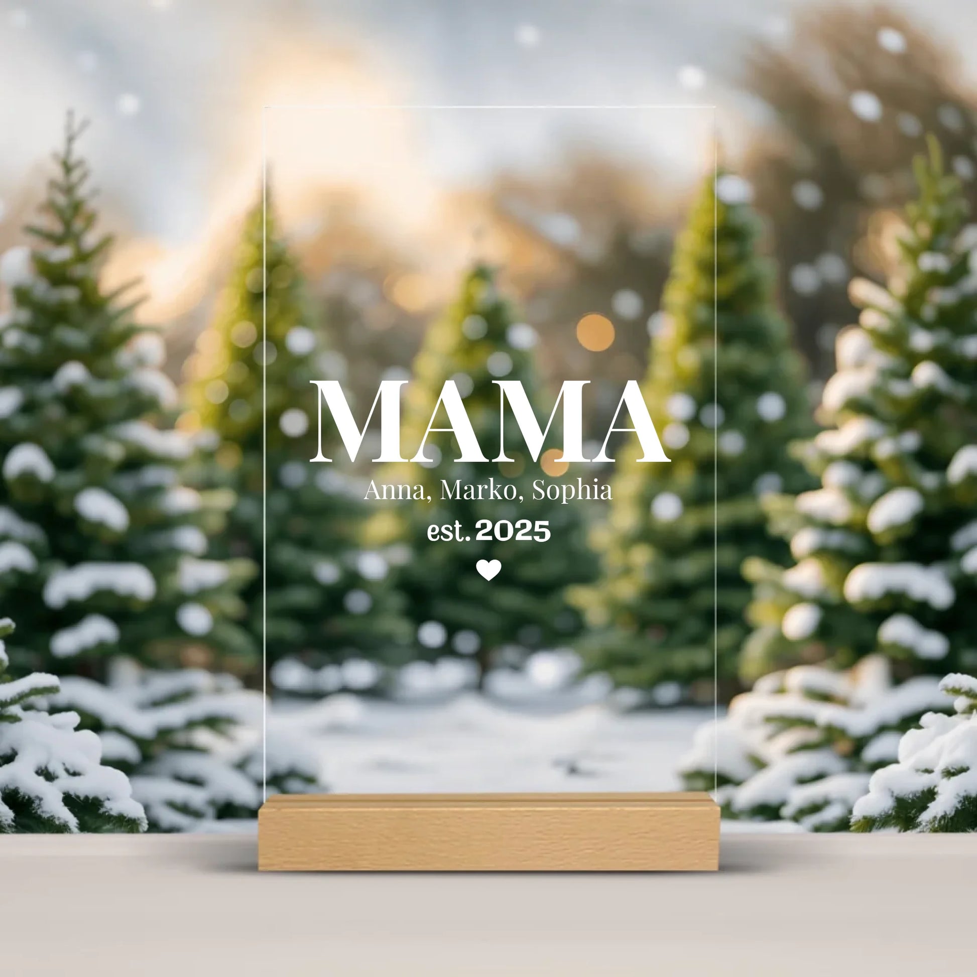Acrylschild Mama Geschenk Muttertag – Gutvibes