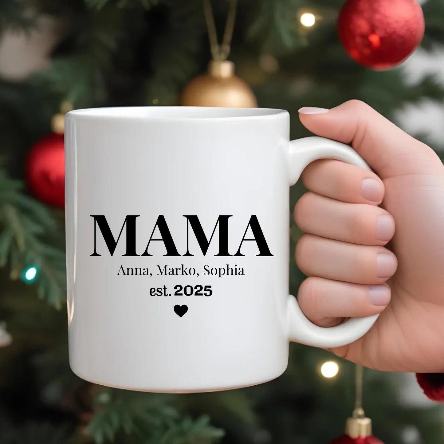 MAMA est. mit Namen Tasse personalisiert – Gutvibes