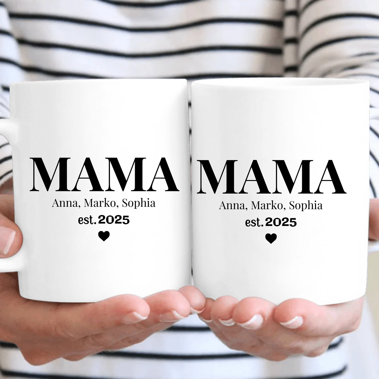 Tasse personalisiert mit Namen Mama – Gutvibes