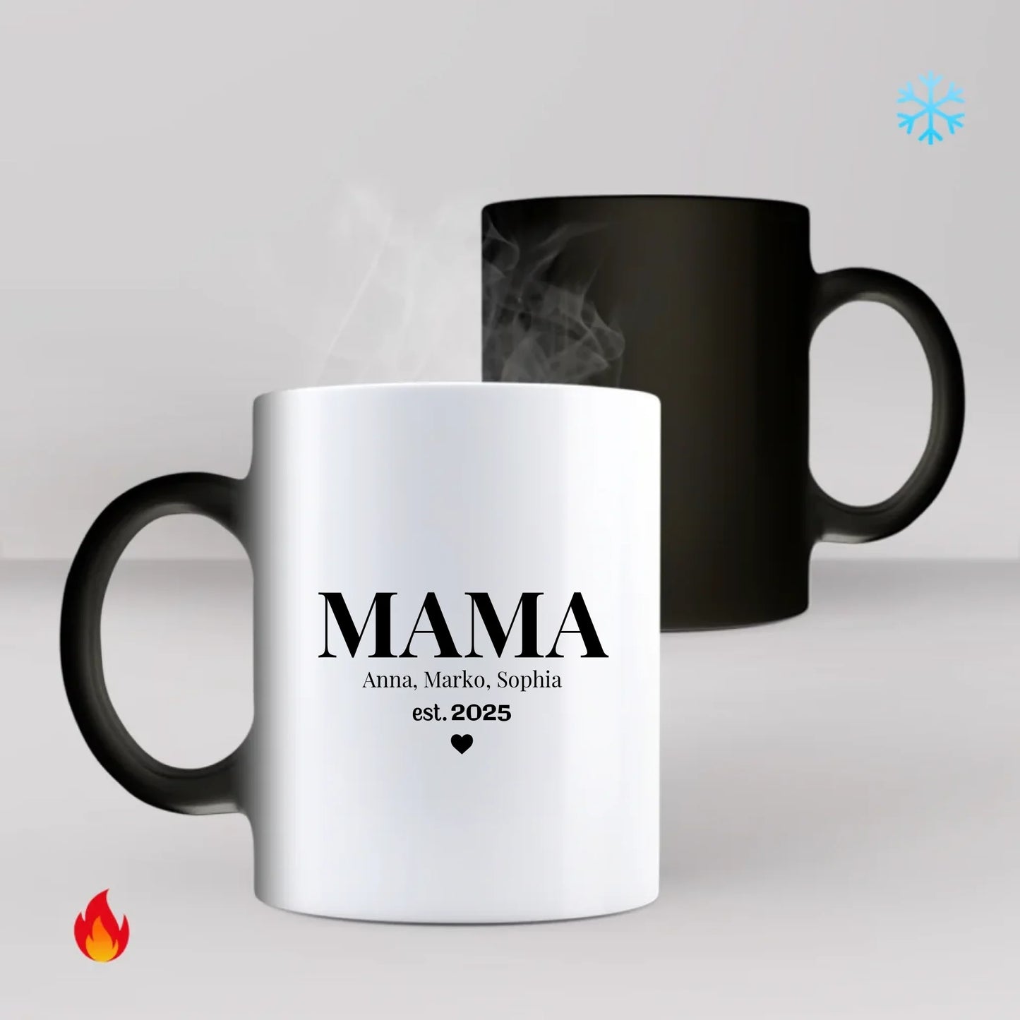 MAMA est. mit Namen Farbwechseltasse personalisiert – Gutvibes