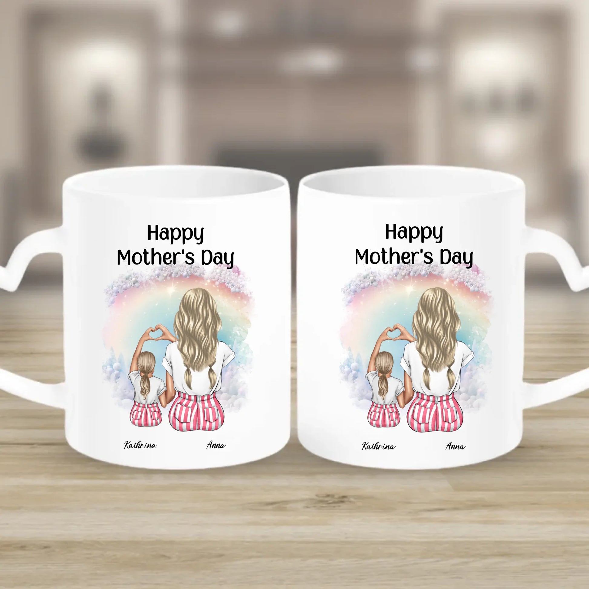 Tasse mit Herzgriff euch beide Geschenk Muttertag – Gutvibes