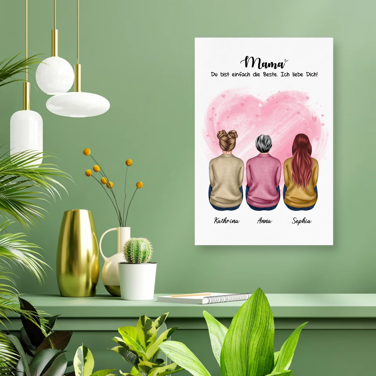 Poster mit Namen personalisiert – Gutvibes