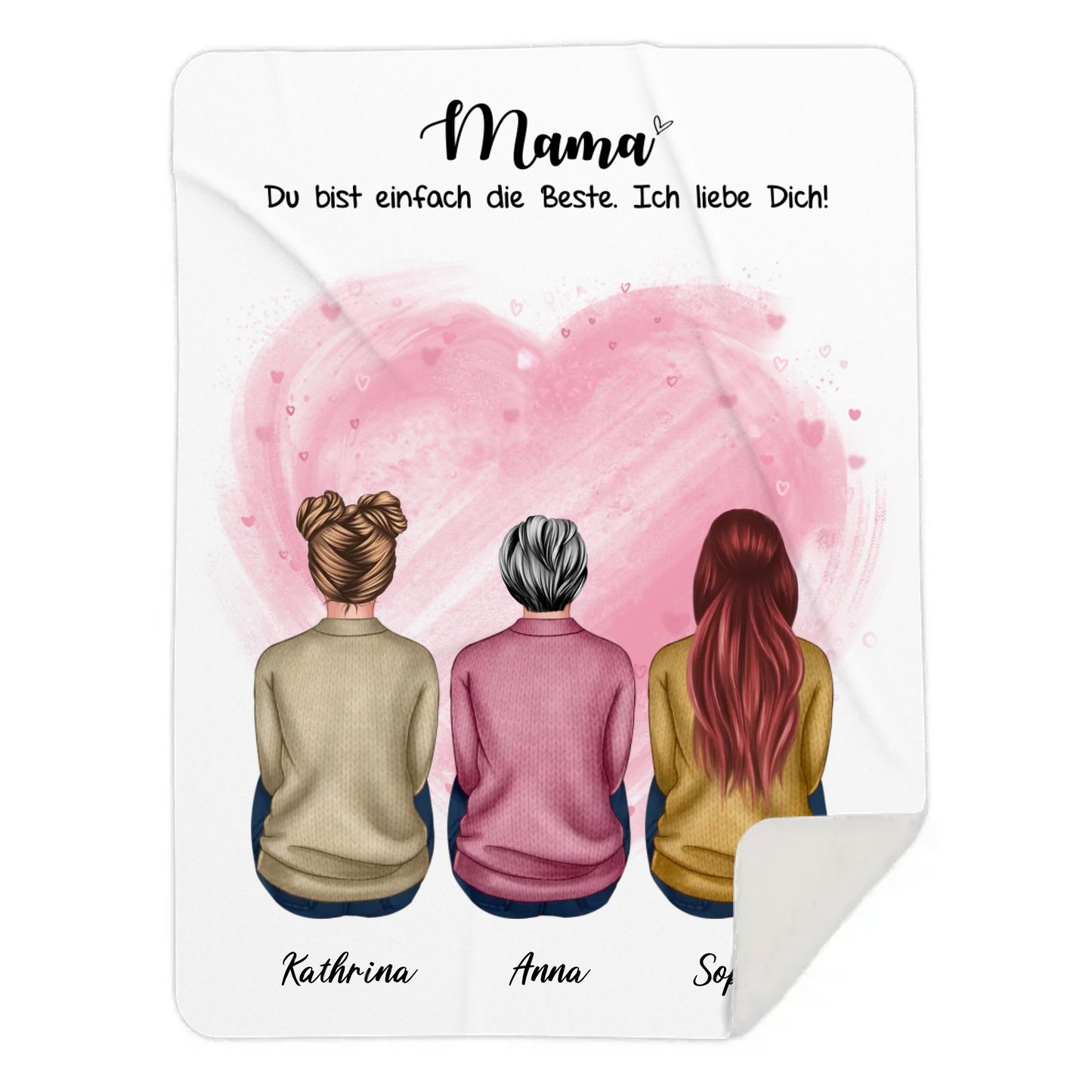 Decke mit Namen personalisiert – Gutvibes