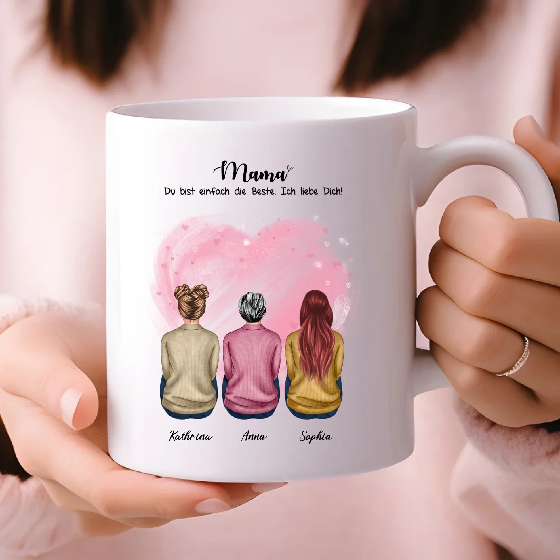 Mama du bist einfach die Beste Tasse personalisiert – Gutvibes