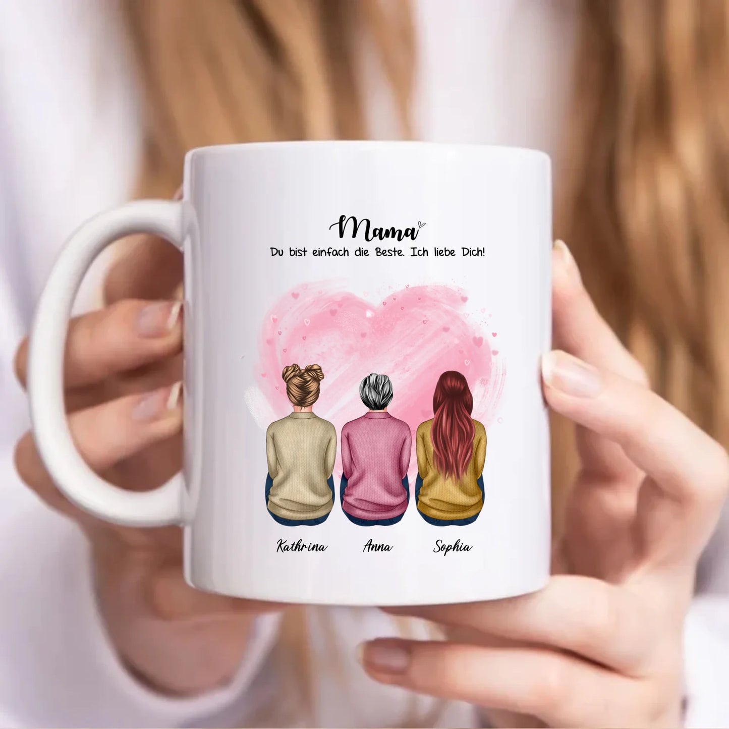 Tasse personalisiert mit Namen Mama – Gutvibes