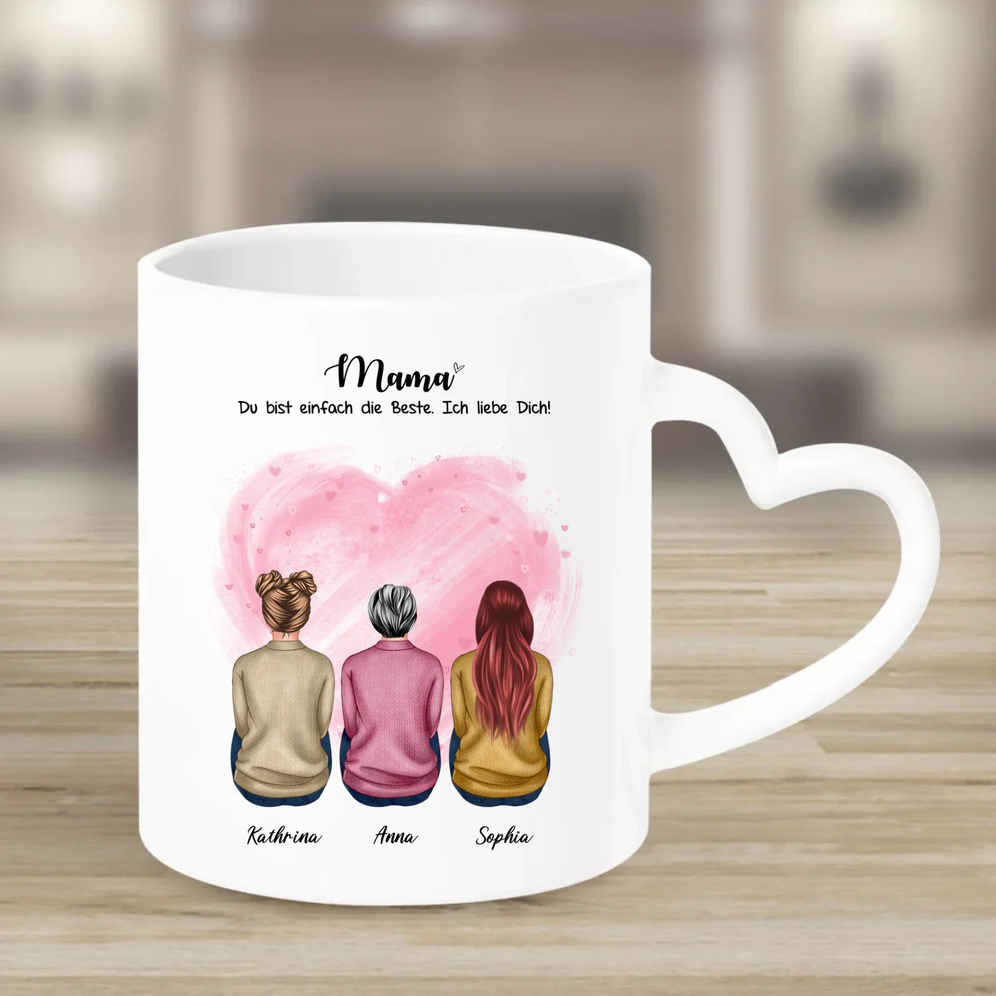 Tasse mit Herzgriff Mama Geschenk Muttertag – Gutvibes