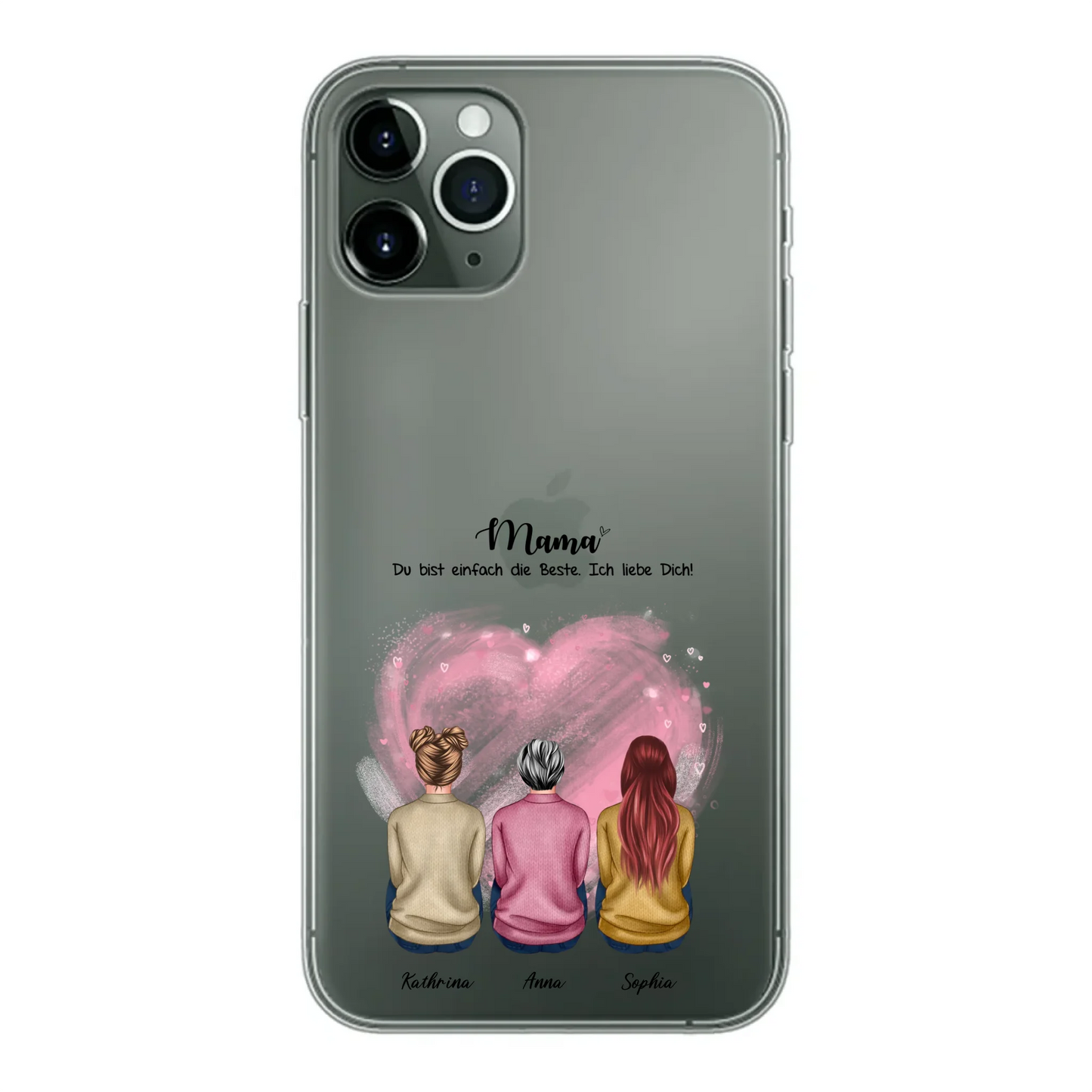 Handyhülle personalisiert mit Namen Mama – Gutvibes