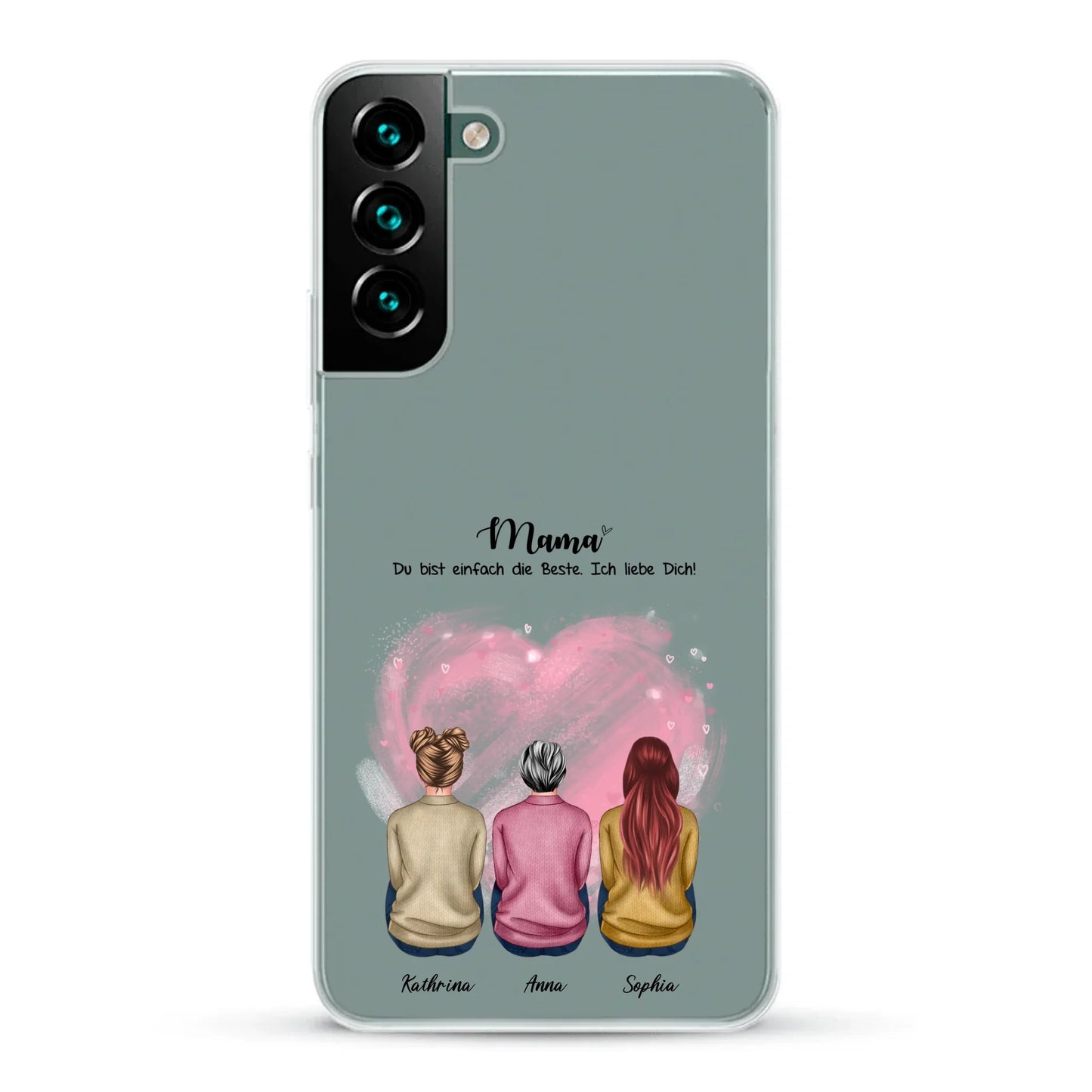 Handyhülle personalisiert mit Namen Mama – Gutvibes