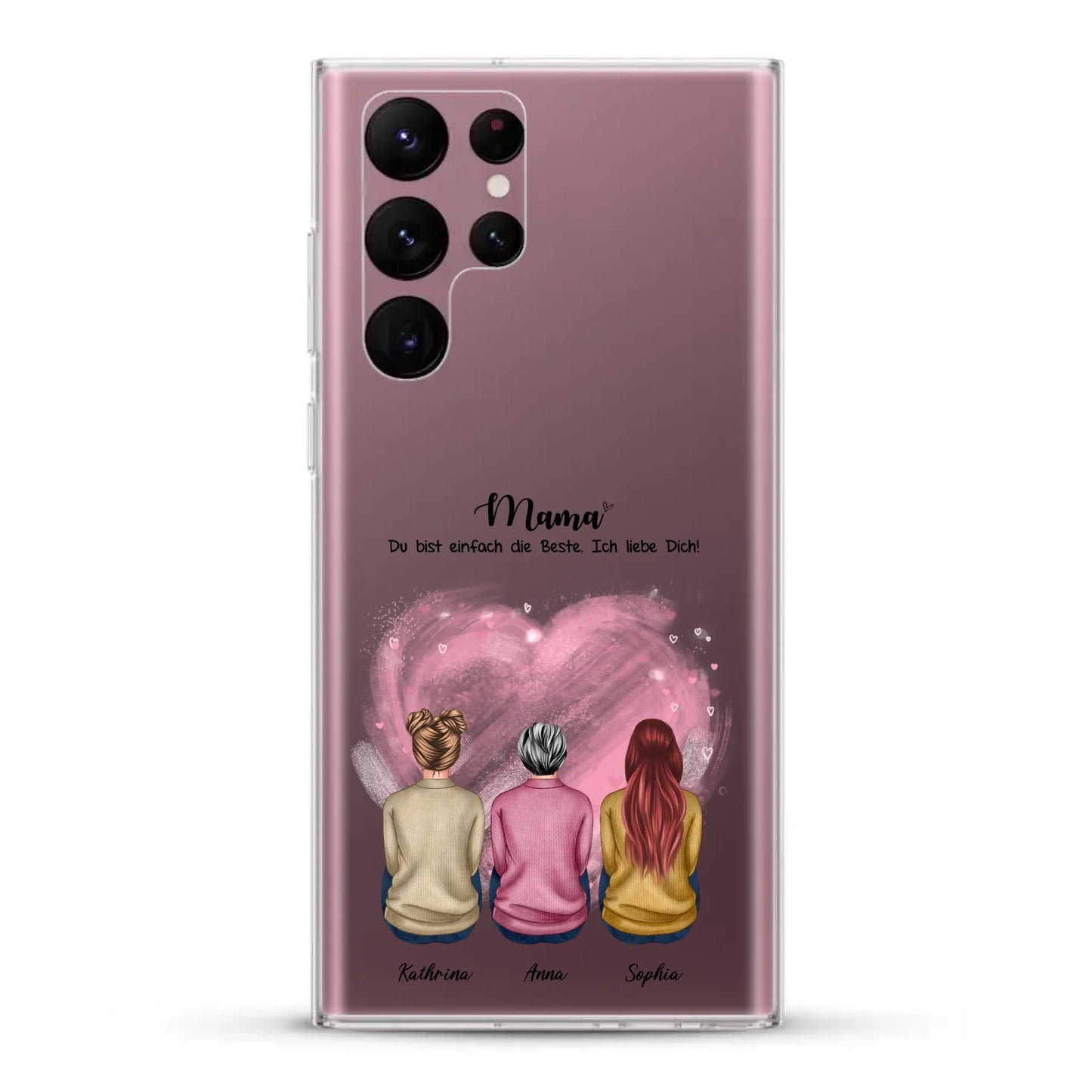 Handyhülle personalisiert mit Namen Mama – Gutvibes