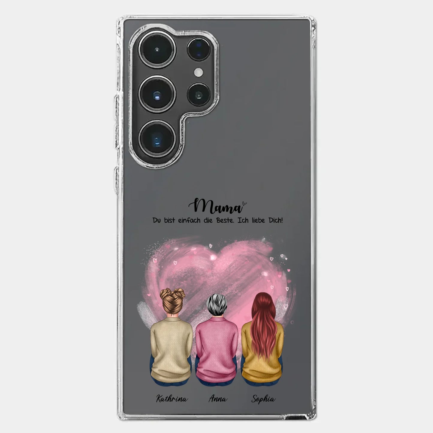 Handyhülle personalisiert mit Namen Mama – Gutvibes