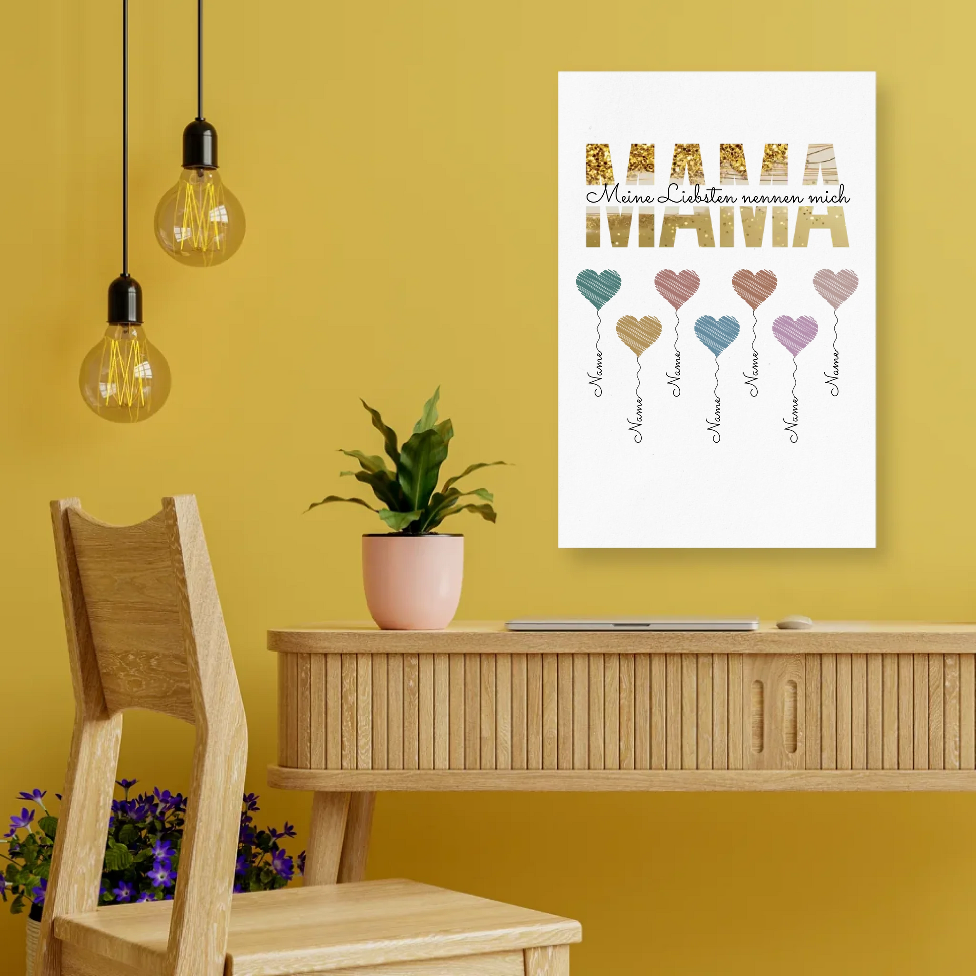 Poster Familie Geschenk Geburtstag – Gutvibes