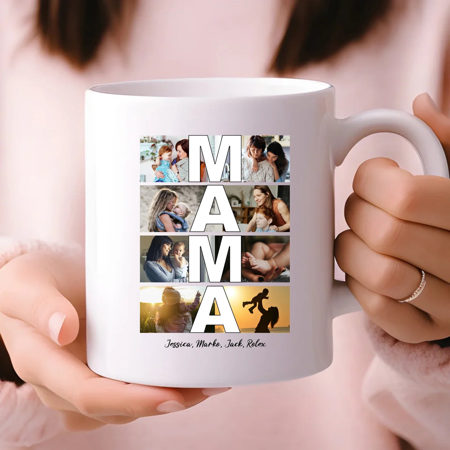 Personalisierte Mama Tasse MAMA Fotocollage Muttertag Gutvibes
