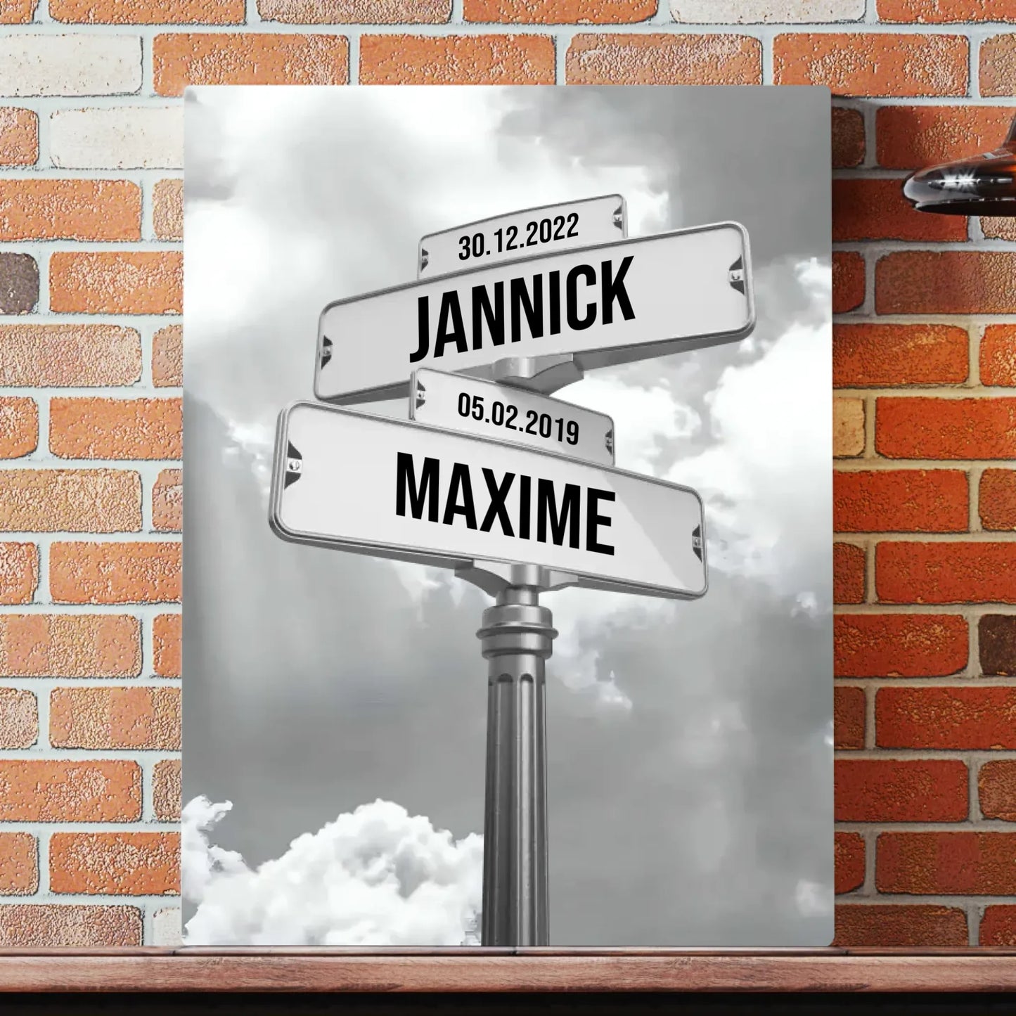 Familienname Datum Leinwand Leinwand personalisiert – Gutvibes
